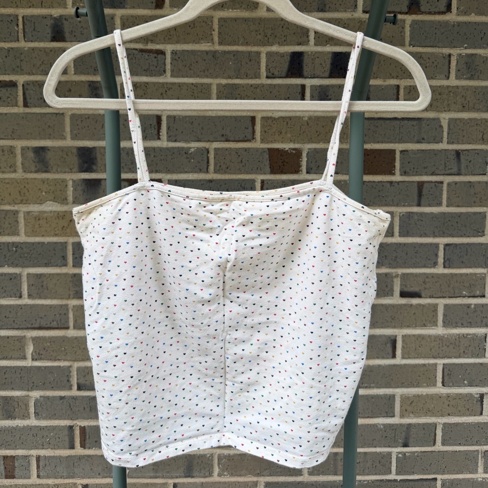 Anthropologie Heart Pattern Tank Top